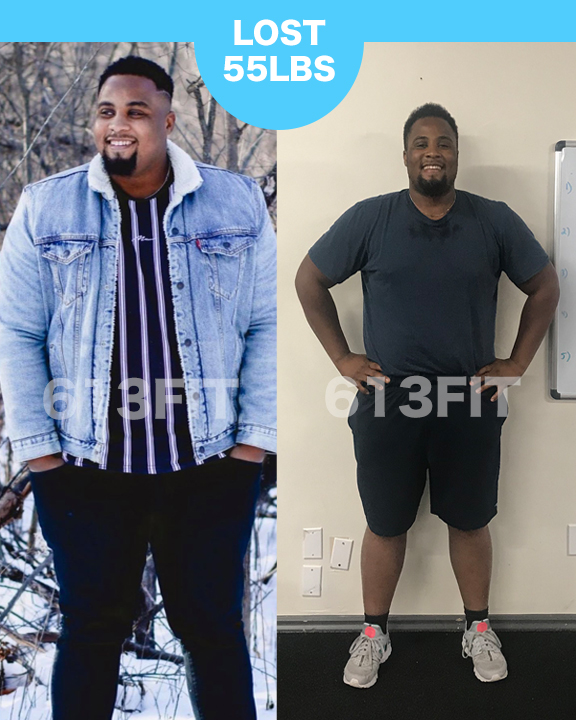 Handy before and after weight loss result