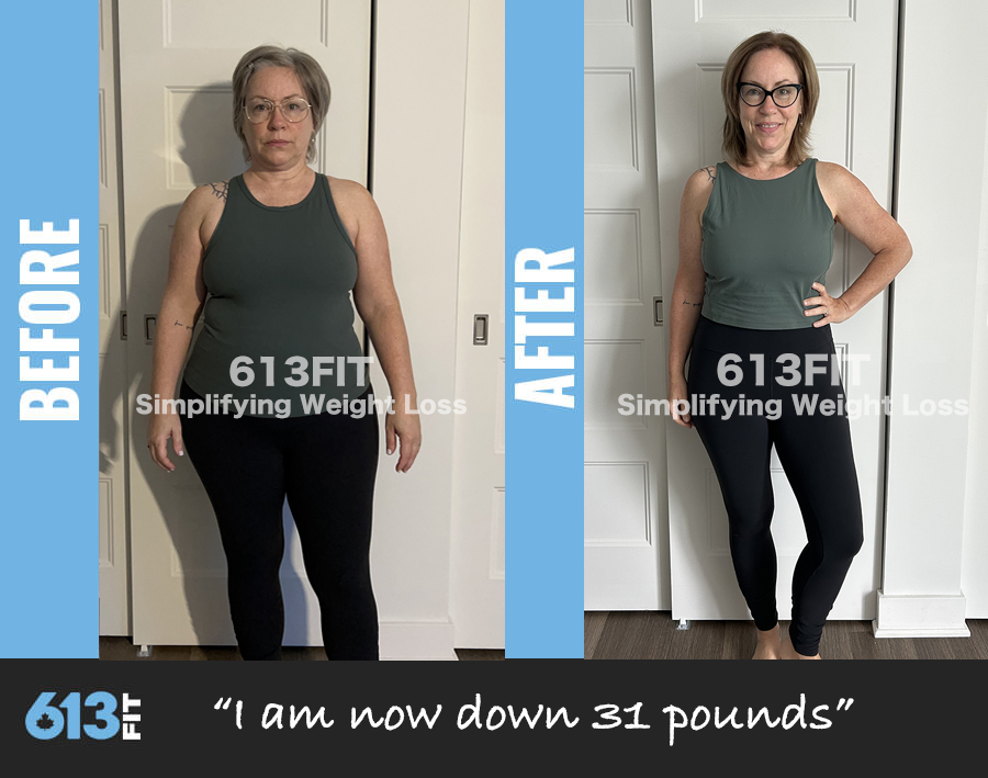 Chantal before and after weight loss transformation